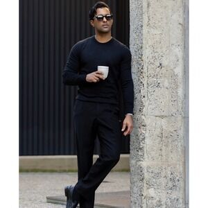 NWT Collars and Co Luxury Touch Cotton Cashmere Crew Neck Sweater Large